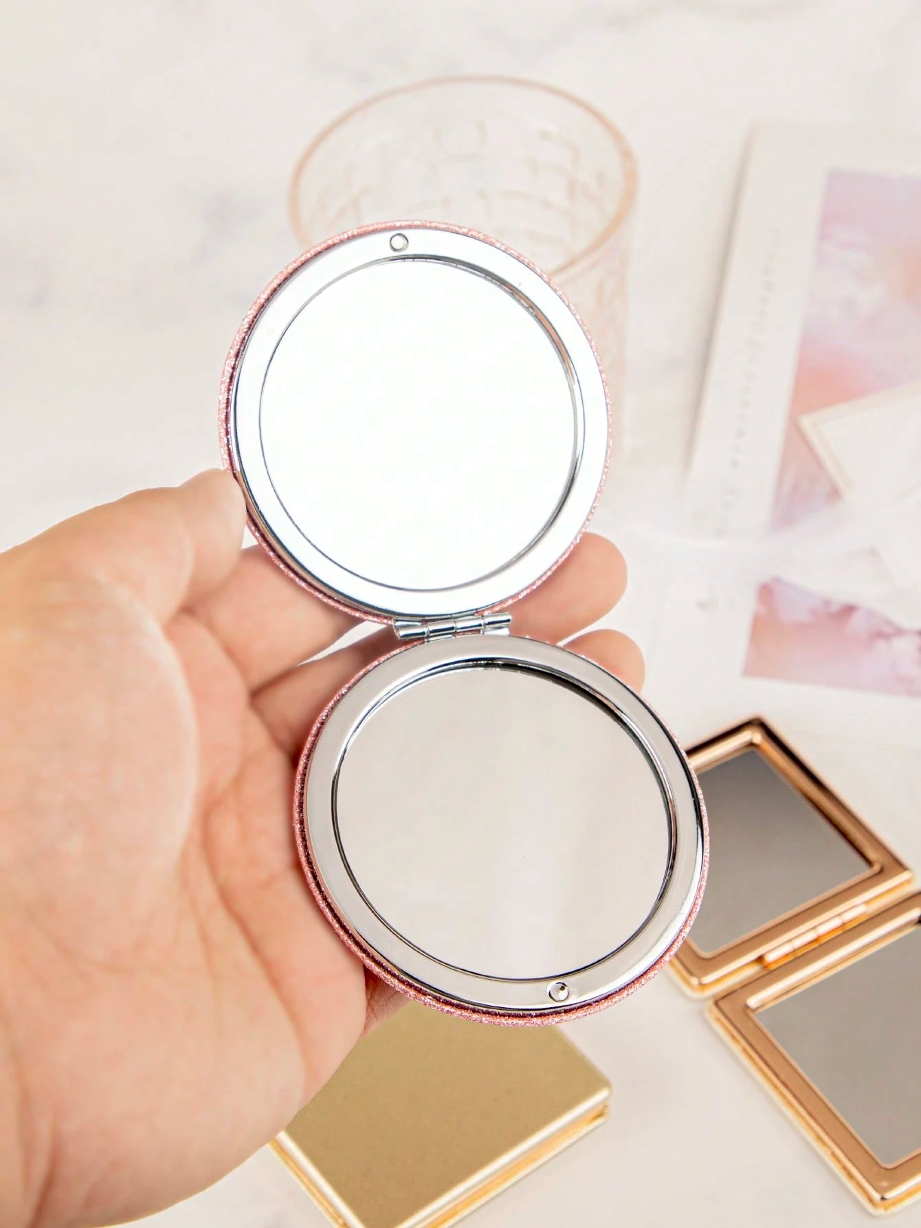 Shiny Glitter Small Mirror