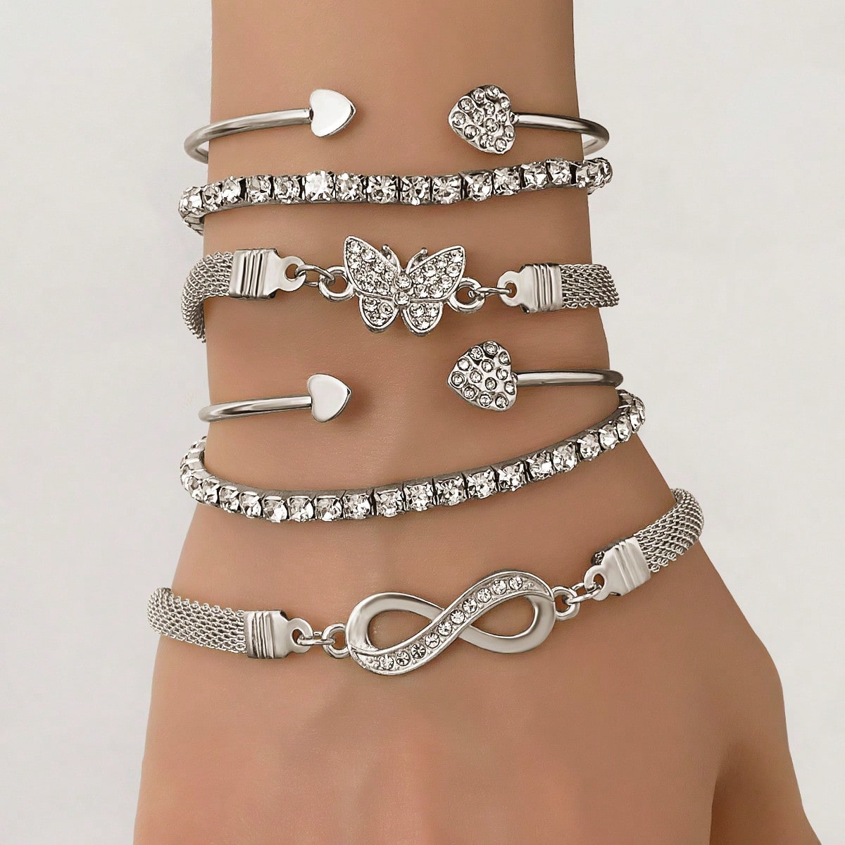 6pcs/Set Fashionable Jewelry Bracelet Set