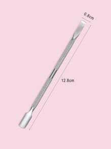 1Pc Double Ended Stainless Steel Nail Cuticle Pusher