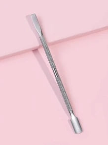 1Pc Double Ended Stainless Steel Nail Cuticle Pusher
