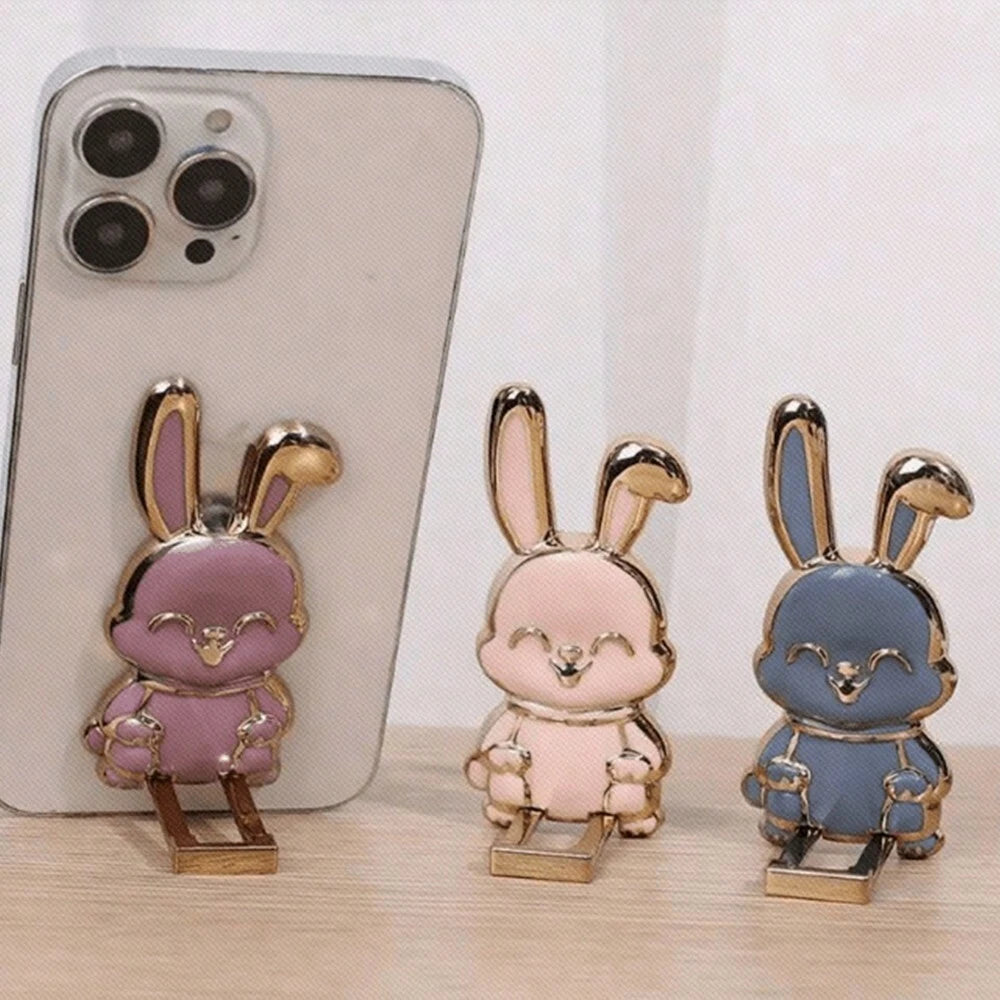 1pc/Set Adhesive Mobile Phone Holder Stand Rabbit-Shaped
