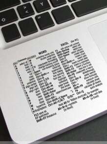 1pc Laptop Software Shortcut Keys Reference Table Sticker