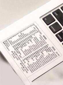 1pc Laptop Software Shortcut Keys Reference Table Sticker
