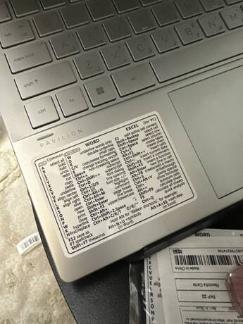 1pc Laptop Software Shortcut Keys Reference Table Sticker