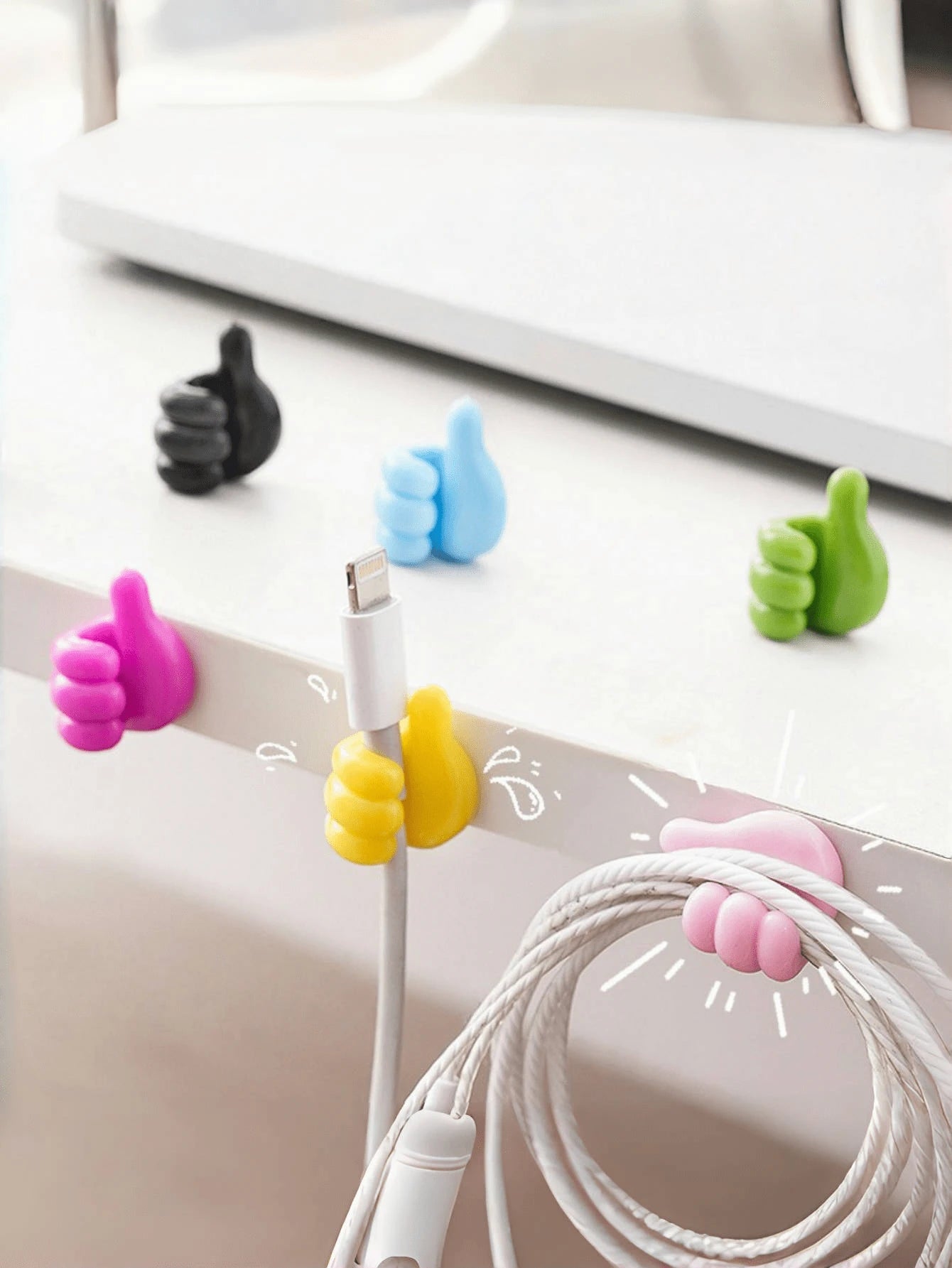 20pcs Multi-Function Thumb Wall Hooks