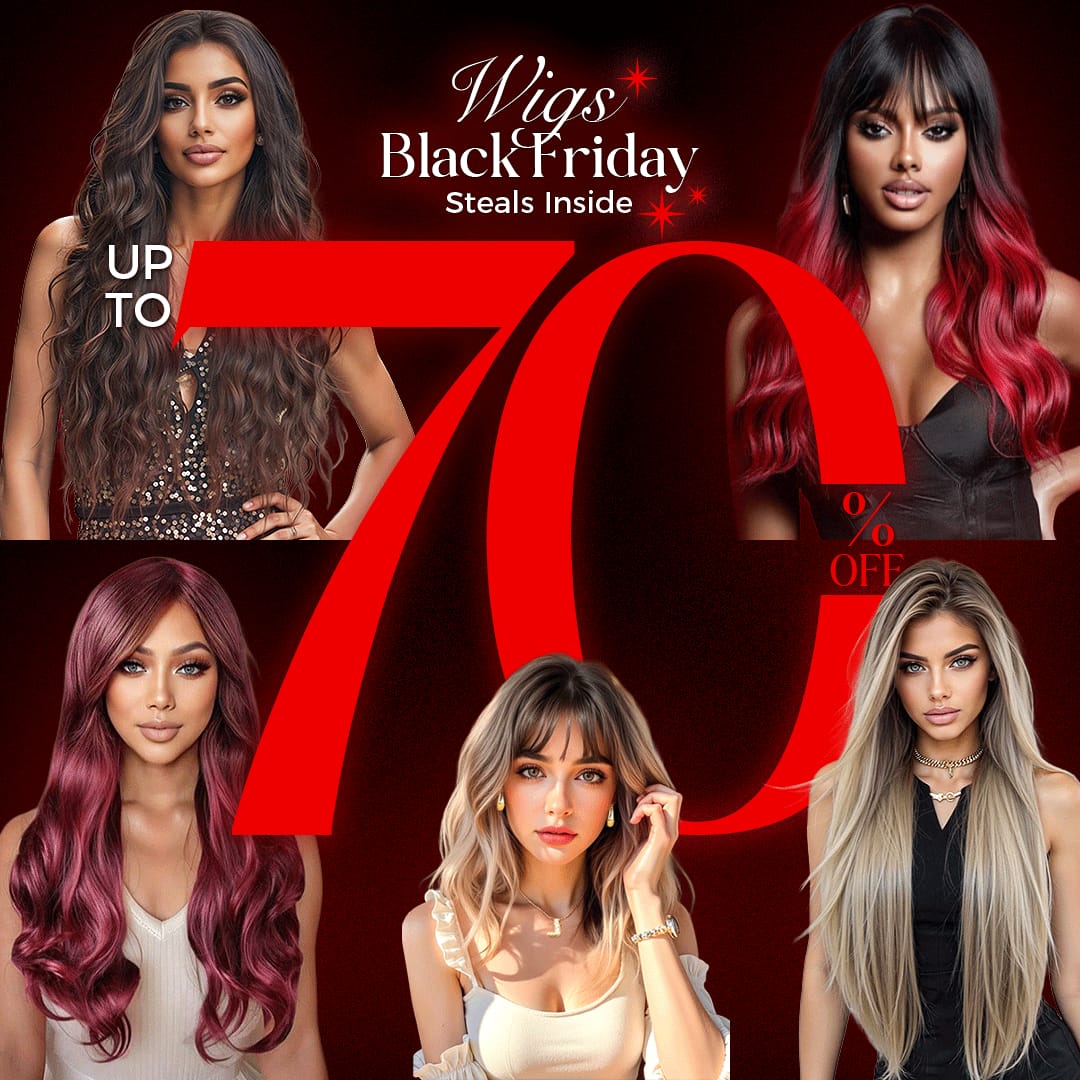 Wigs Deals 70% OFF + 60% OFF Coupon