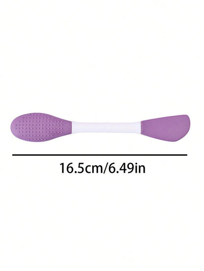 1pcs Dual-Head Silicone Facial Mask Brush For Cleansing