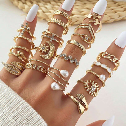 23pcs Multi-Element Ring Set