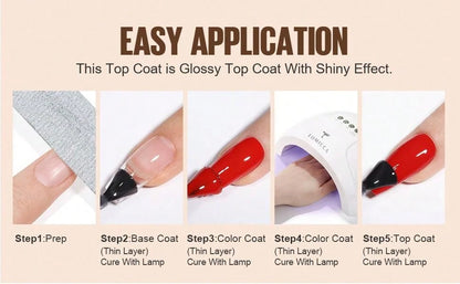 Clear Base Coat&Top Coat Set