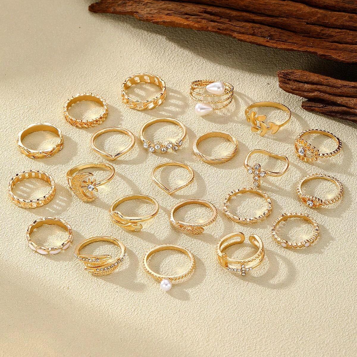 23pcs Multi-Element Ring Set