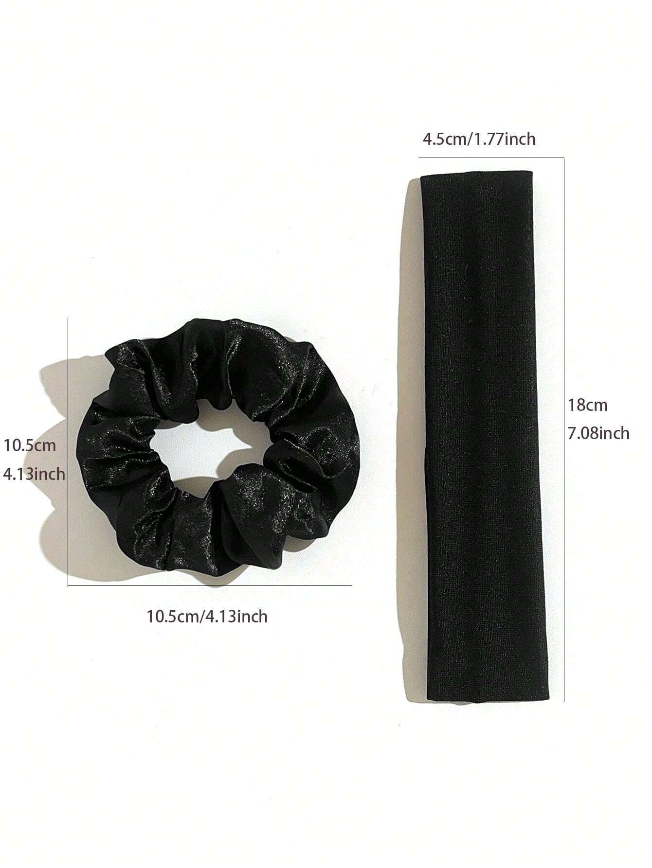 10pcs Hair Ties + Sports Headbands Combination Set