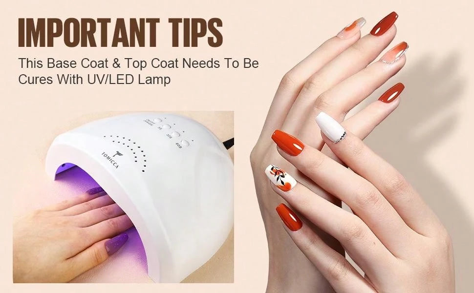 Clear Base Coat&Top Coat Set