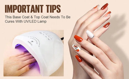 Clear Base Coat&Top Coat Set