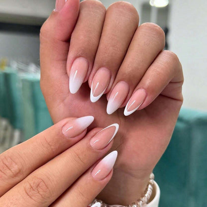 24pcs Press On Nails Long Almond Acrylic Nails